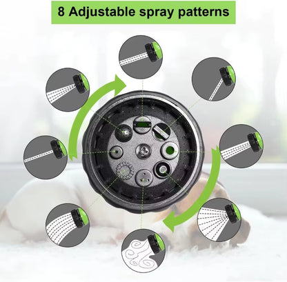 Dog Shower Sprayer 8 in 1 Pet Bath Cleaning Cat Dog Shower Gun High-Pressure Hose Nozzle Foam Garden Car Animal Dog Wash Tool